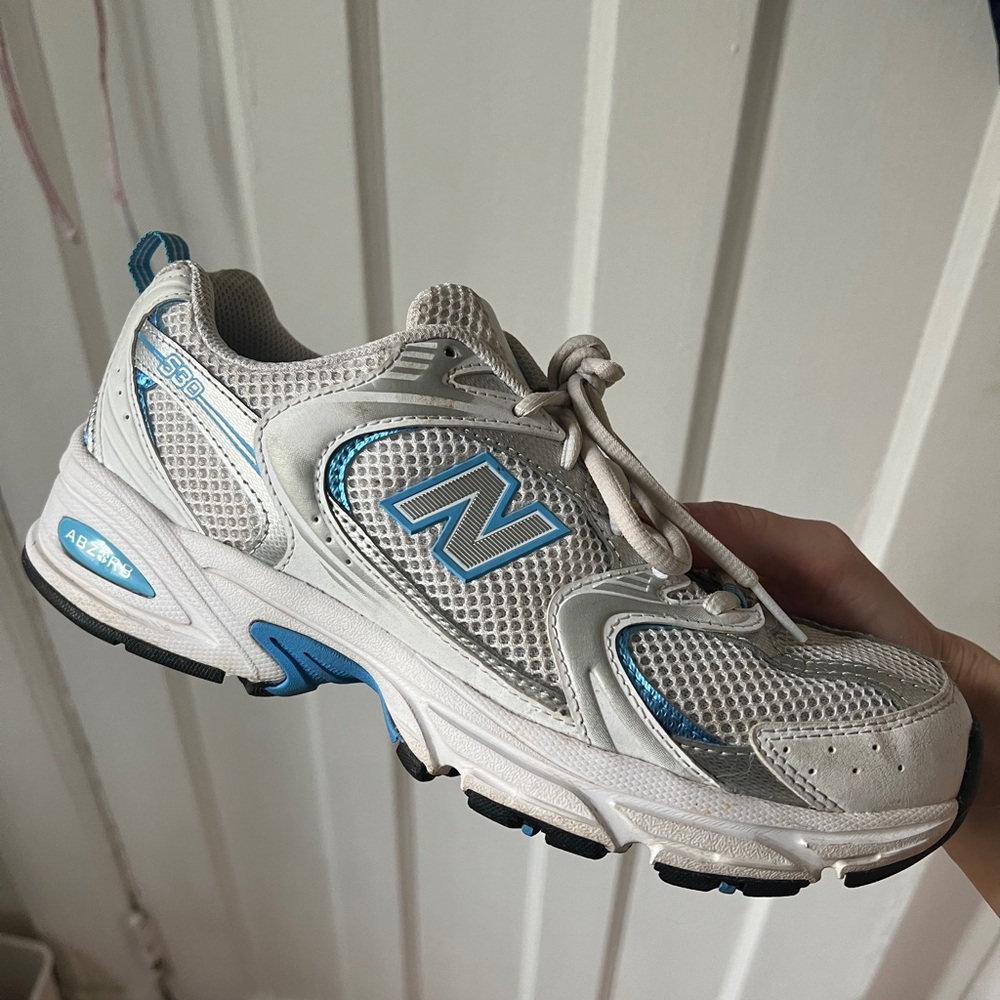New balance 530 / white + light blue